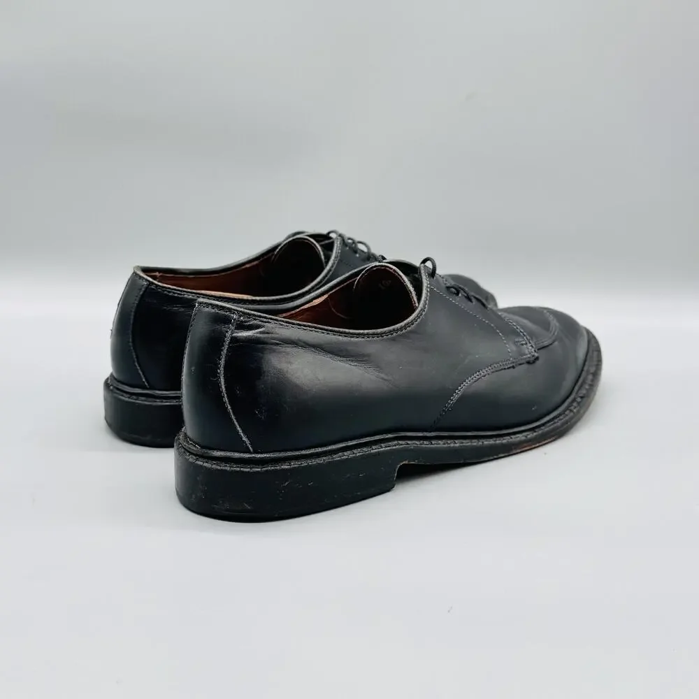 Allen Edmonds Shoes Mens 10.5 Black Leather Split Toe Derby Oxford Dress Classic